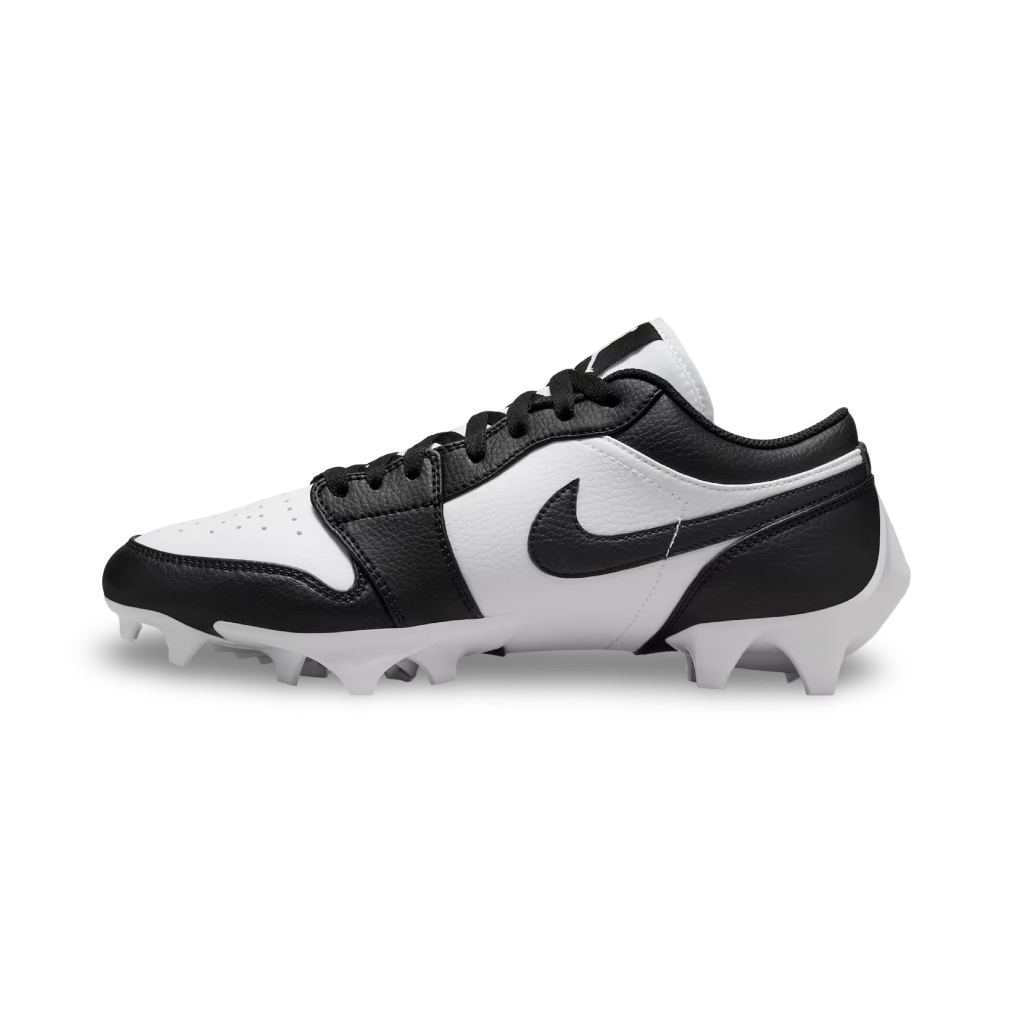 Jordan 1 Low TD Football Cleat - White/Black