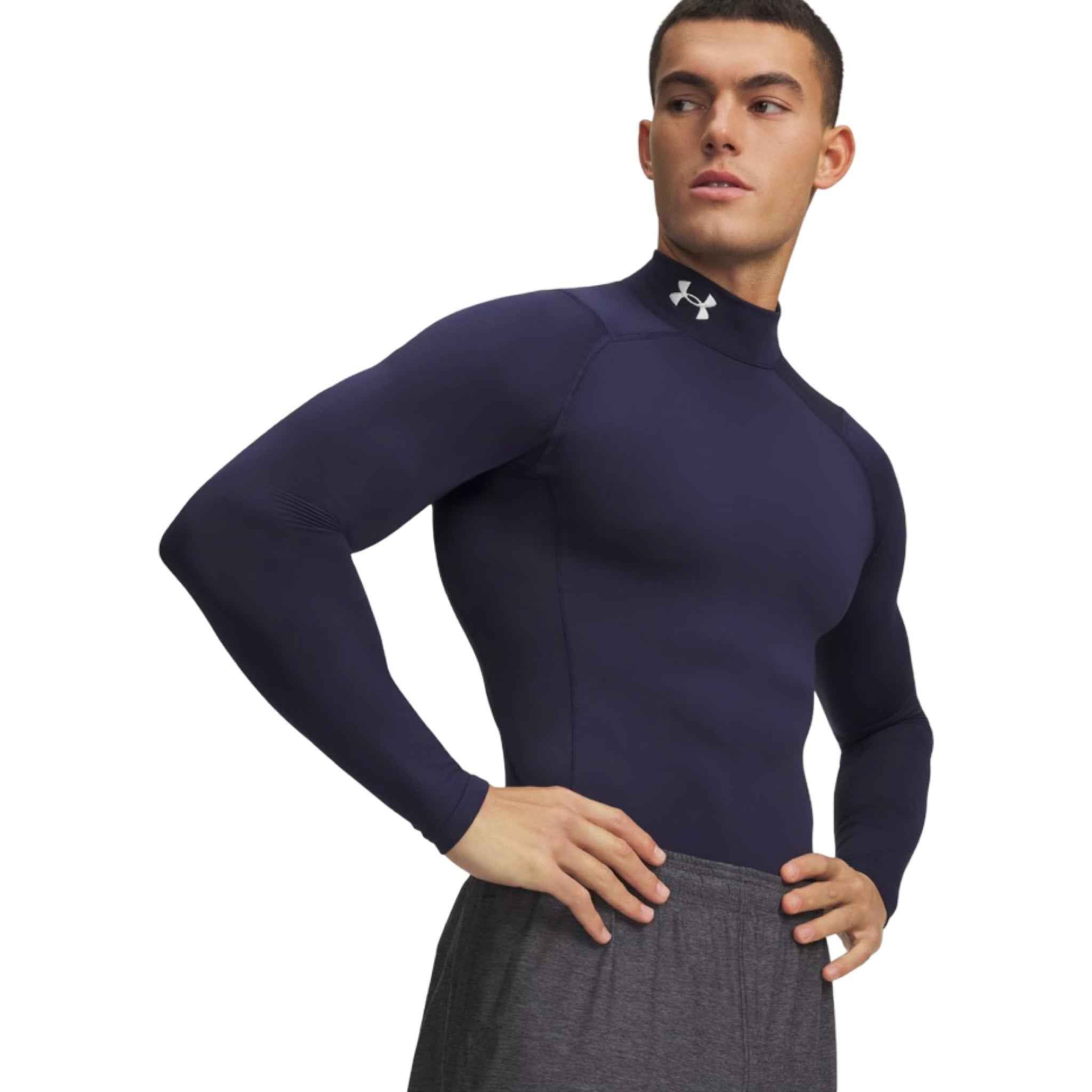 UA Men's ColdGear® Long Sleeve Compression Mock