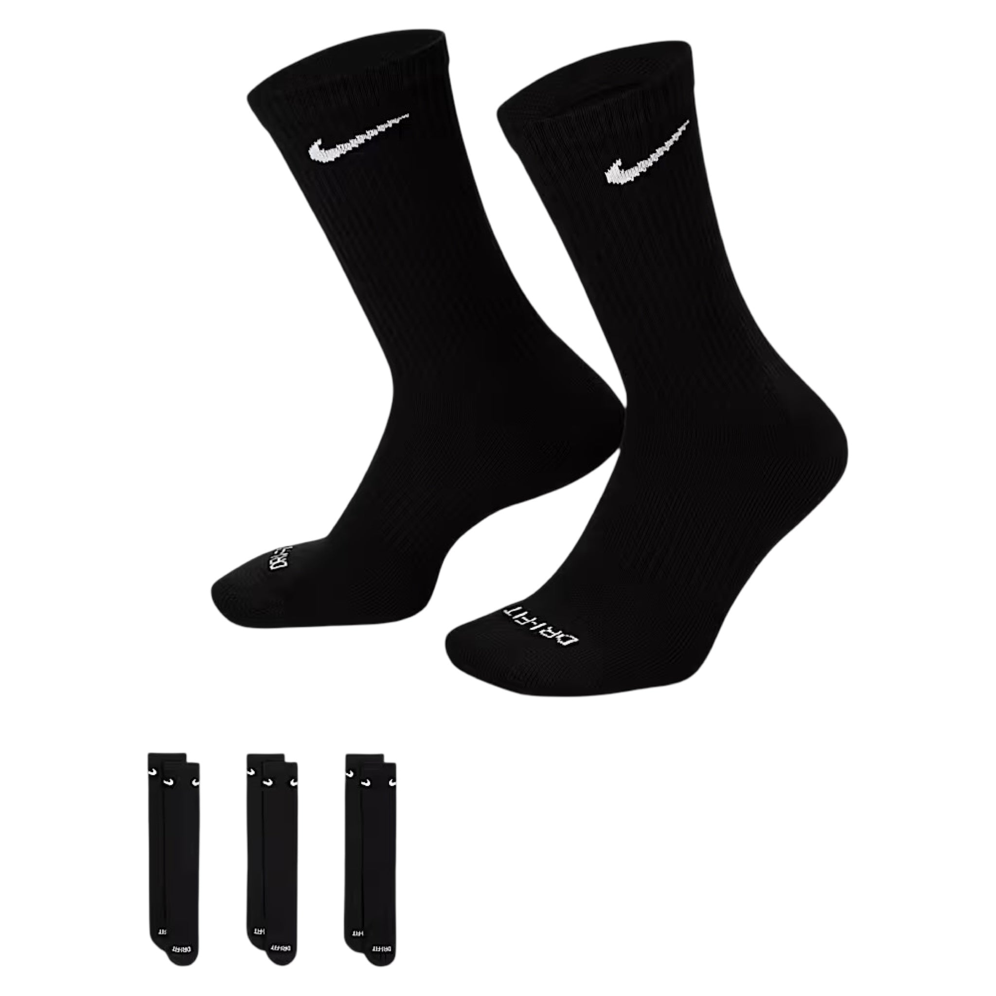 Nike Everyday Training Crew Socks - Plus Cushioned (3 Pairs)