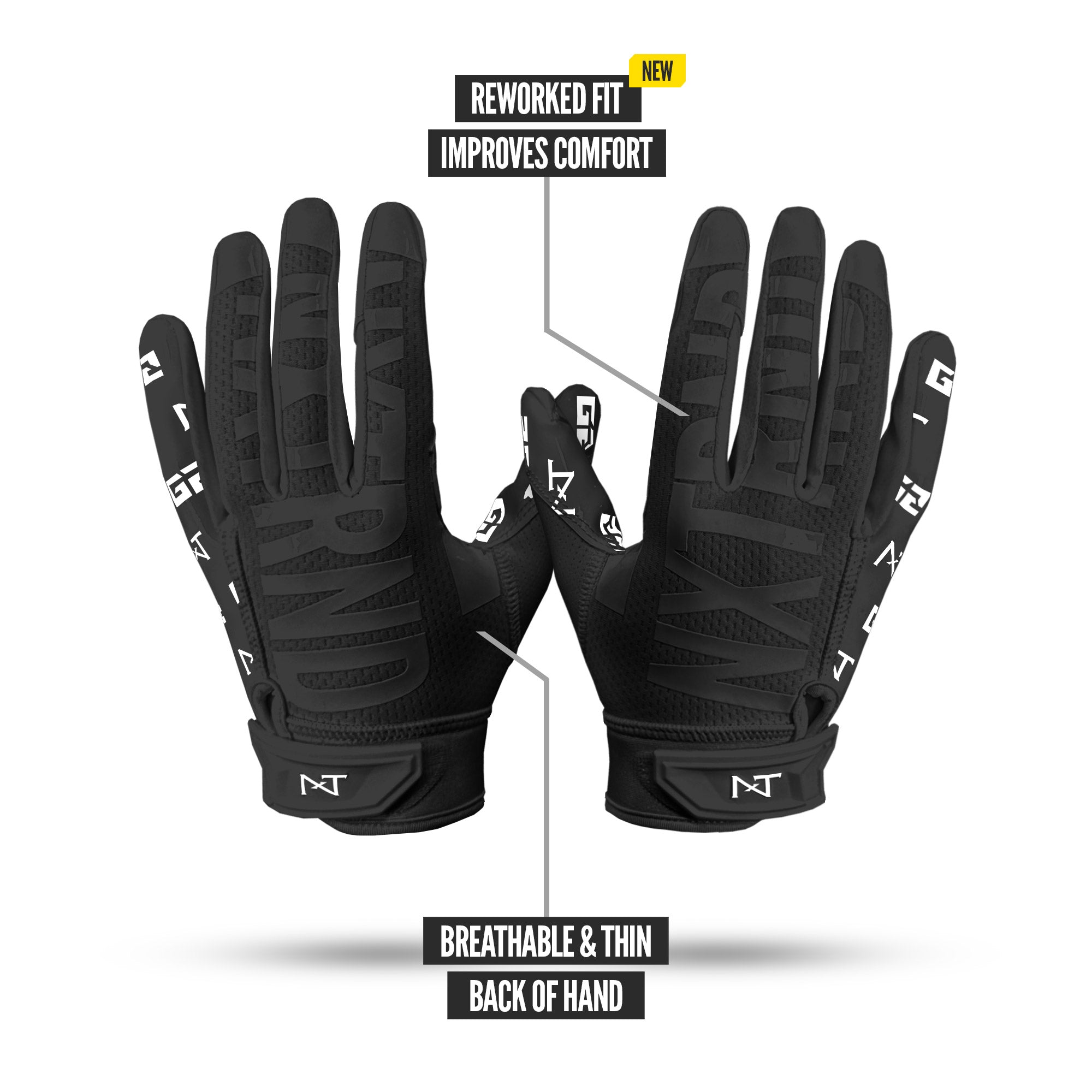 NXTRND G2® Pro Football Gloves black gant de football noir