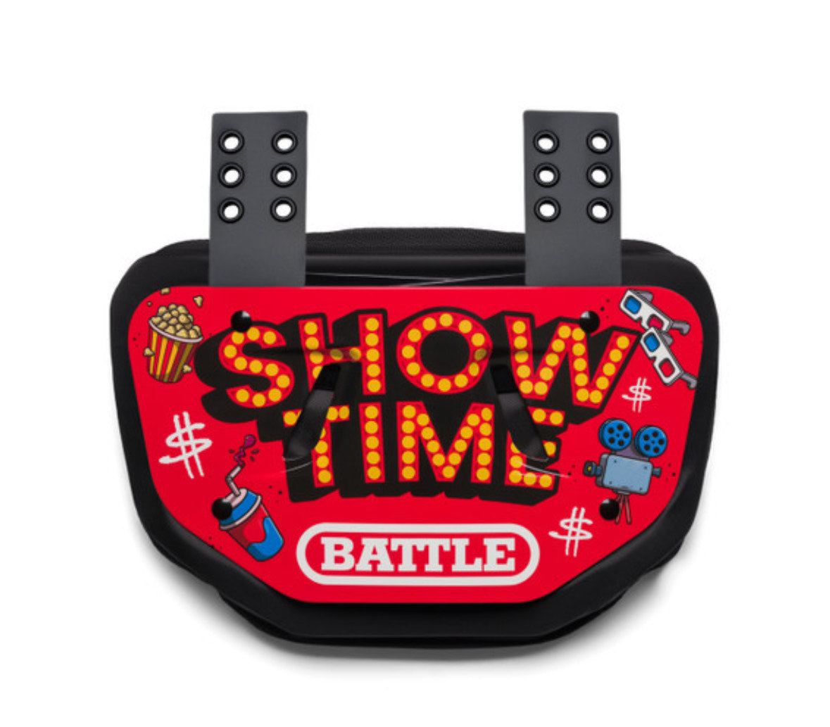 "Showtime" Football Back Plate - Adult