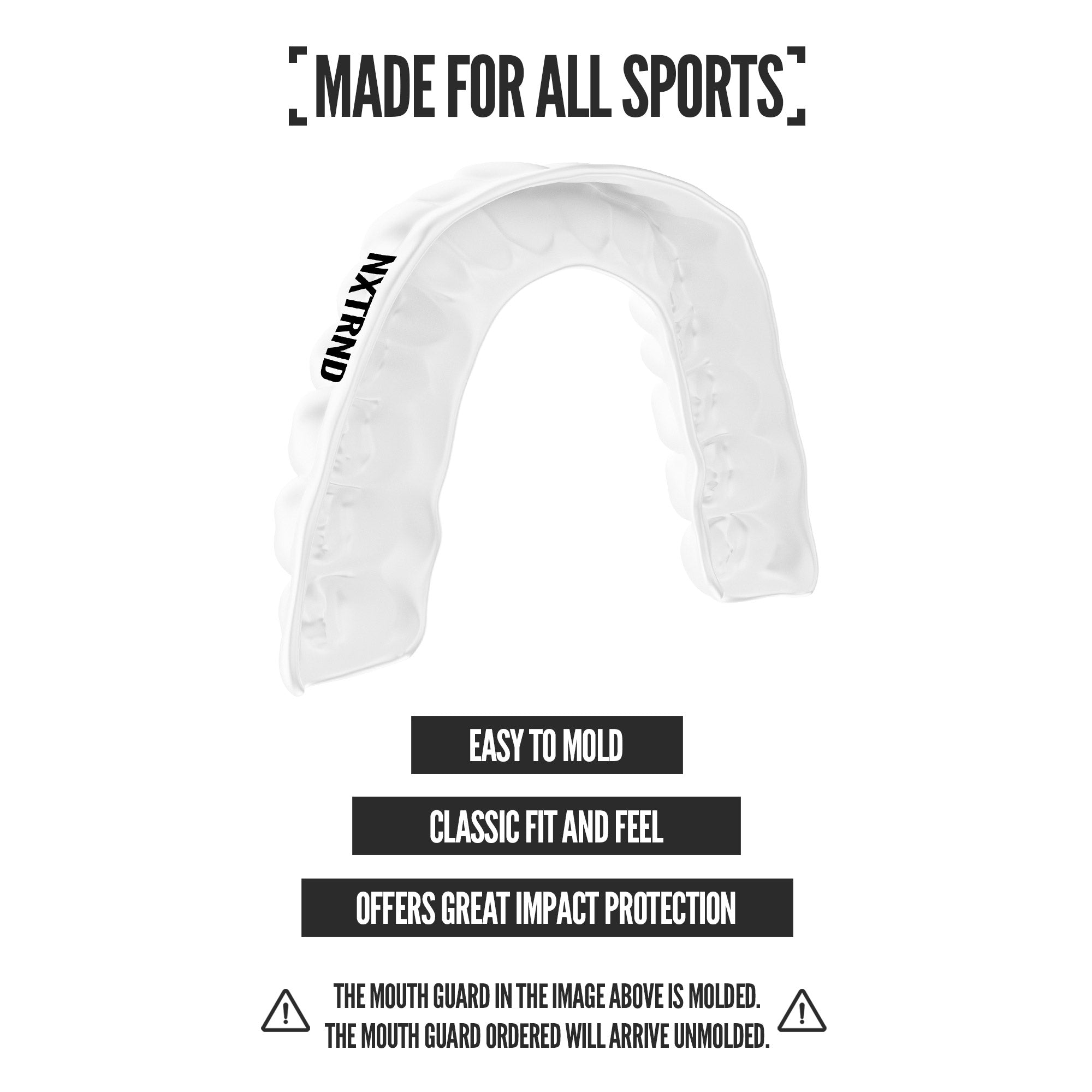 Nxtrnd Classic Black (2 Pack) protège-dents