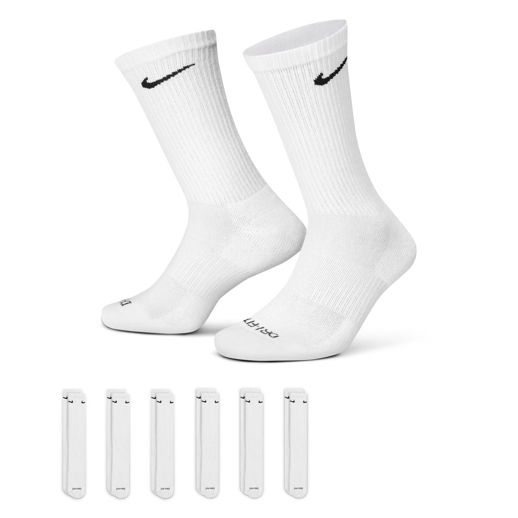 Nike black crew sales socks 6 pack