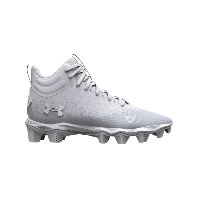 Under Armour Kids' Spotlight Franchise RM Football Cleats - White-Soulier de football pour enfant couleur blanc