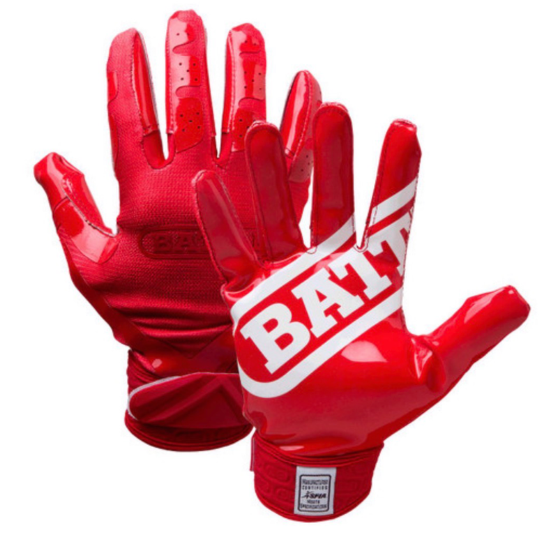 Double Threat Football Receiver Gloves/Gloves Adult - Black