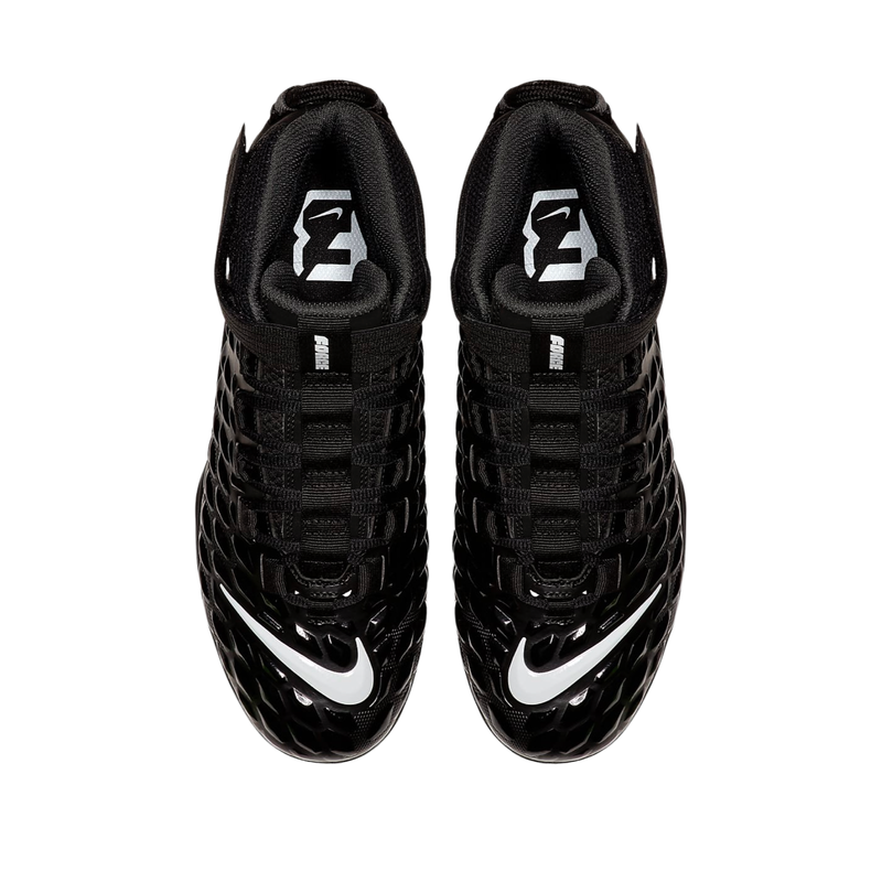 Nike Men's Force Savage Pro 2 Mid Football Cleats - Black (Wide)- Soulier de football pour Lineman