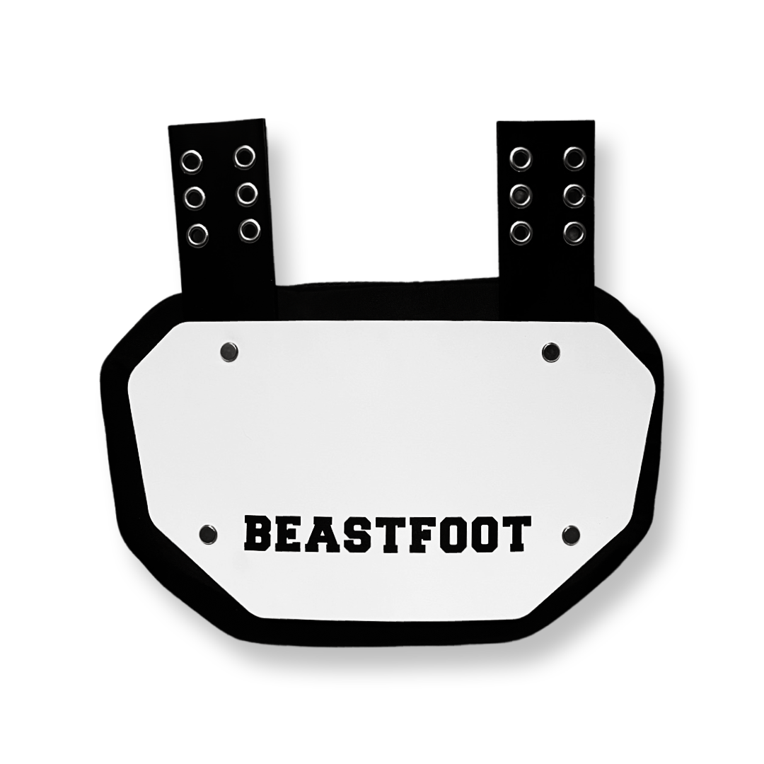 Beastfoot White Football Back plate - Adult &amp; Youth