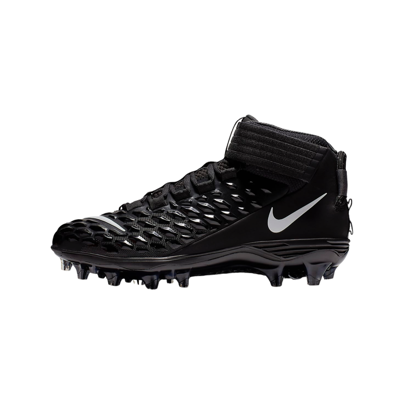 Nike Men's Force Savage Pro 2 Mid Football Cleats - Black (Wide)- Soulier de football pour Lineman