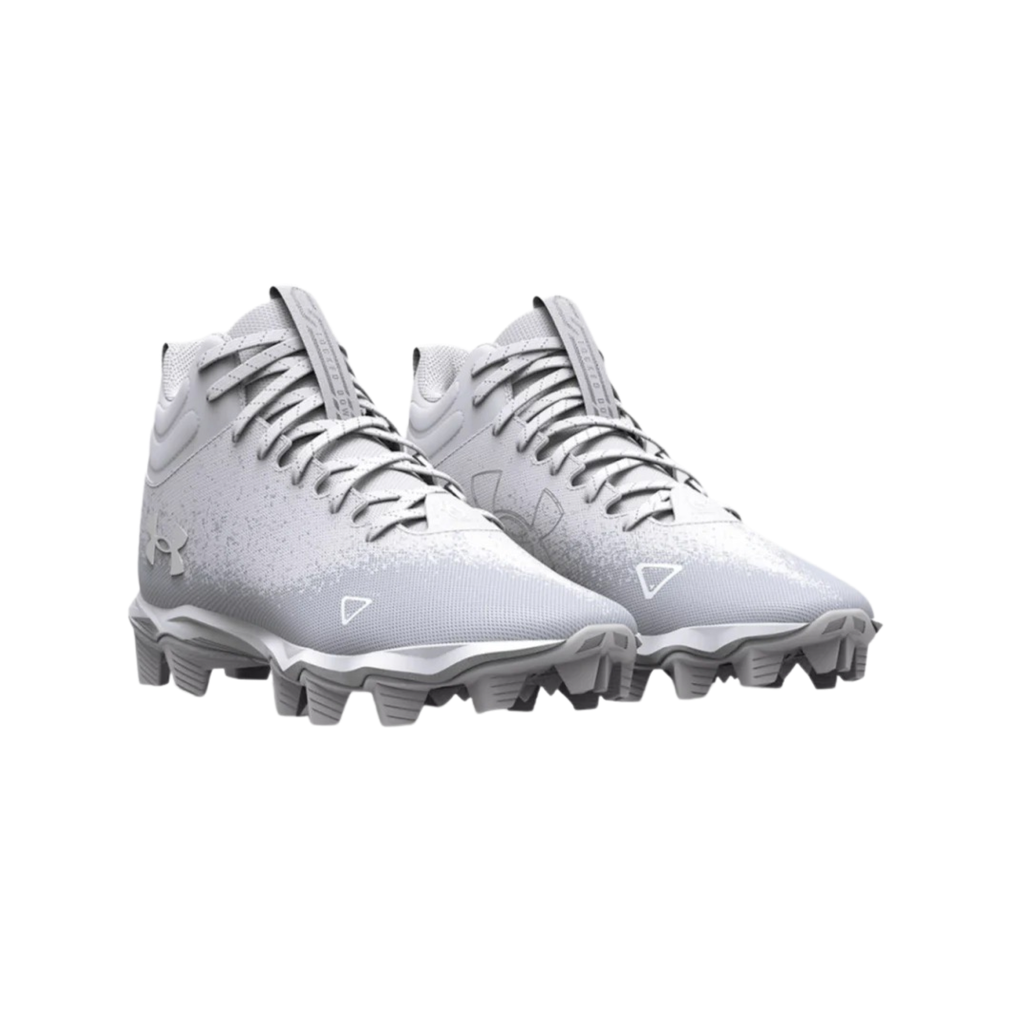 Under Armor Kids' Spotlight Franchise RM Football Cleats - White-Children's football shoe in white color