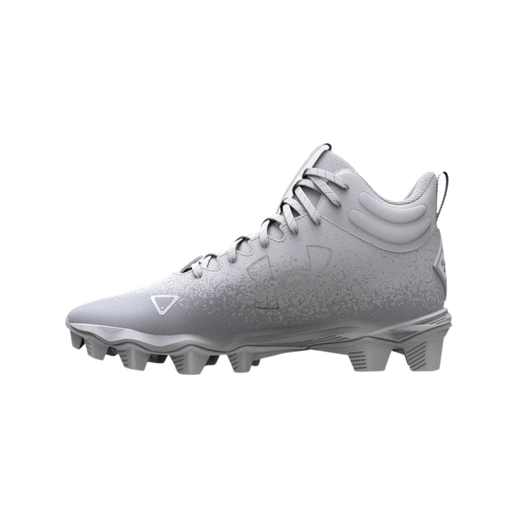 Under Armor Kids' Spotlight Franchise RM Football Cleats - White-Children's football shoe in white color