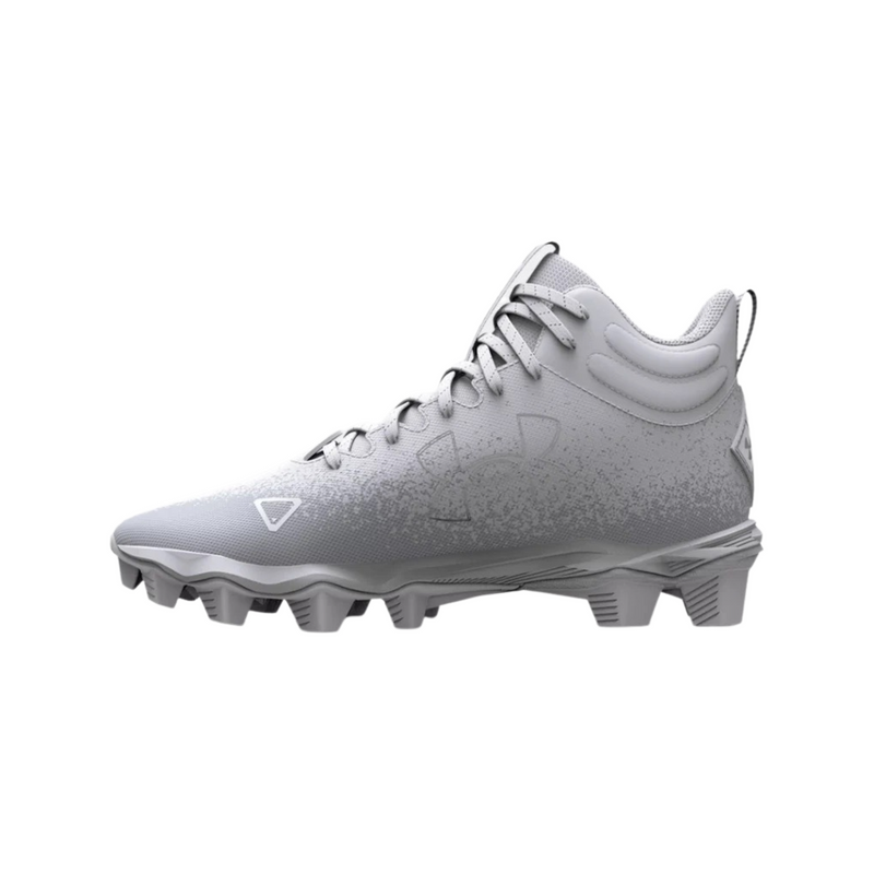Under Armour Kids' Spotlight Franchise RM Football Cleats - White-Soulier de football pour enfant couleur blanc