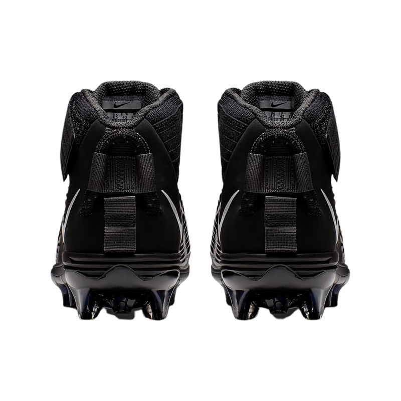 Nike Men's Force Savage Pro 2 Mid Football Cleats - Black (Wide)- Soulier de football pour Lineman