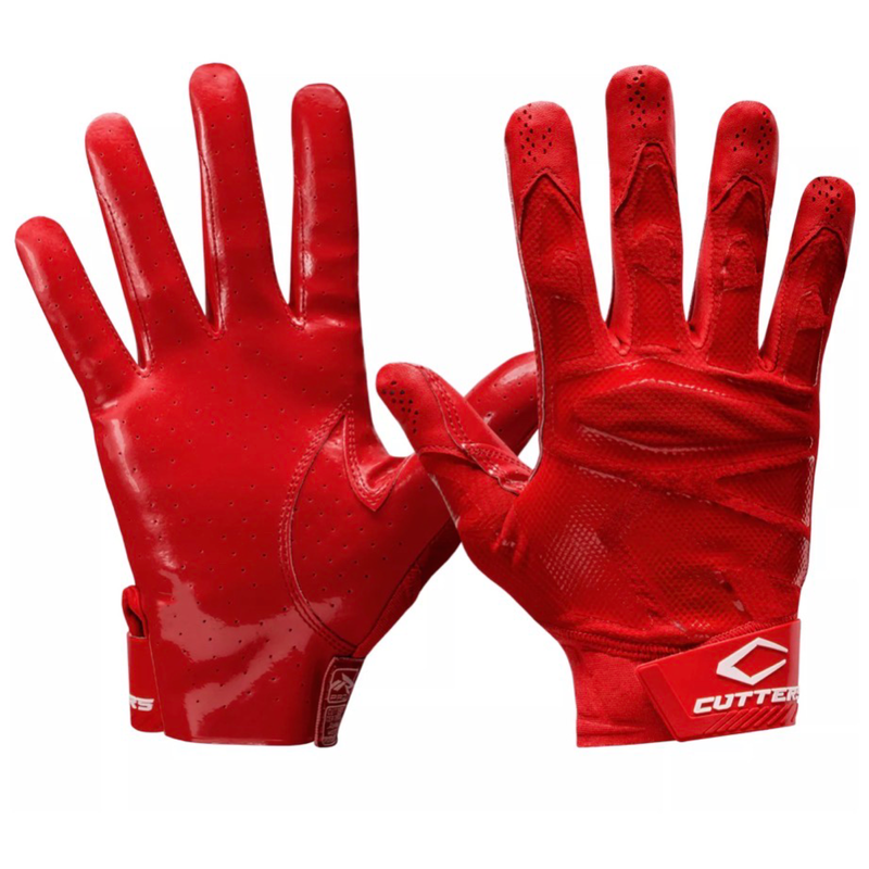 Cutters Rev-Pro 4.0 - Red receiver glove / football glove