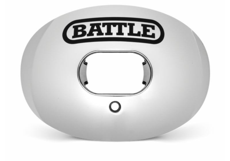 Battle Chrome Oxygen Football Mouthguard/ mouth guard chrome silver