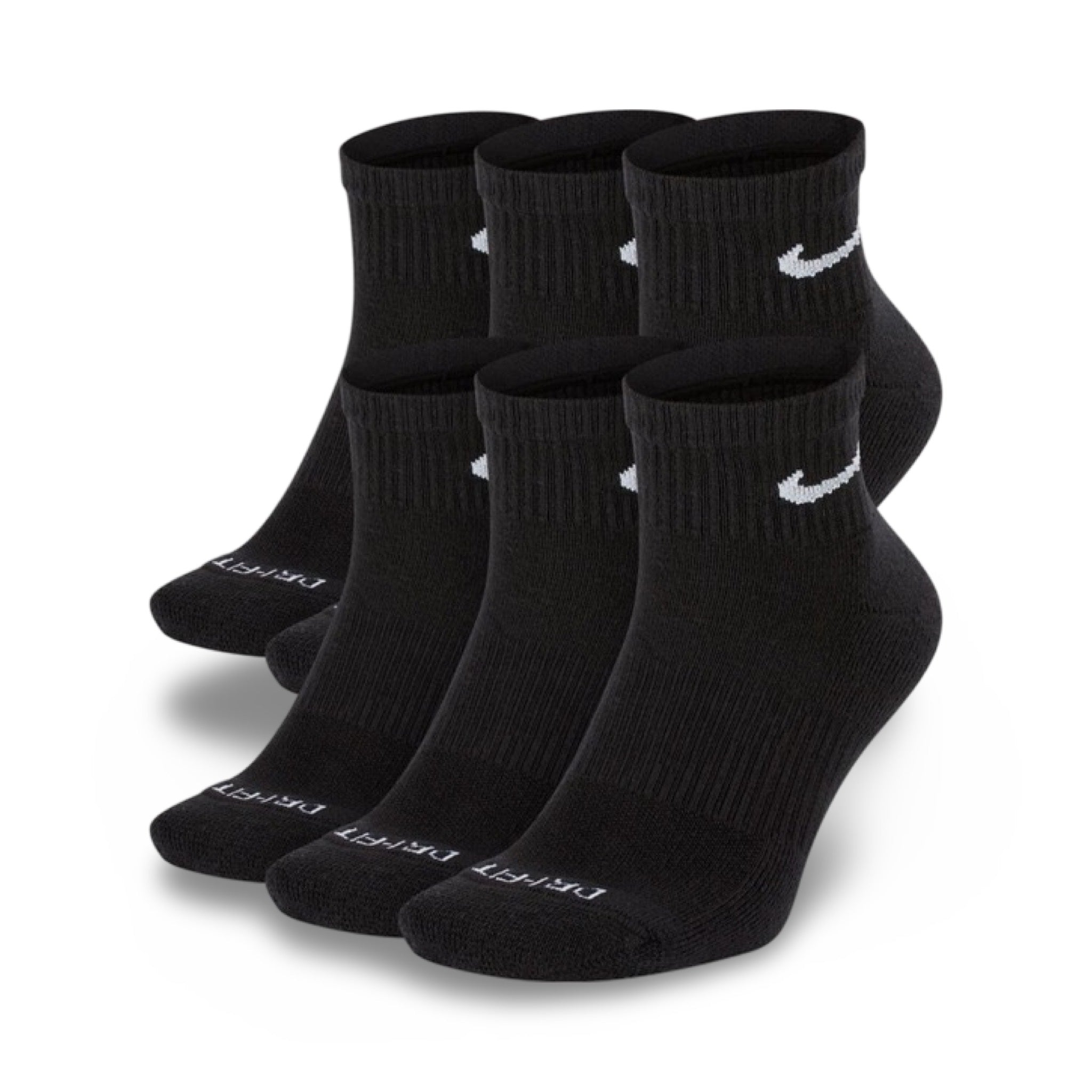 NIKE EVERYDAY CUSHIONED TRAINING ANKLE SOCKS (6 PAIRS)
