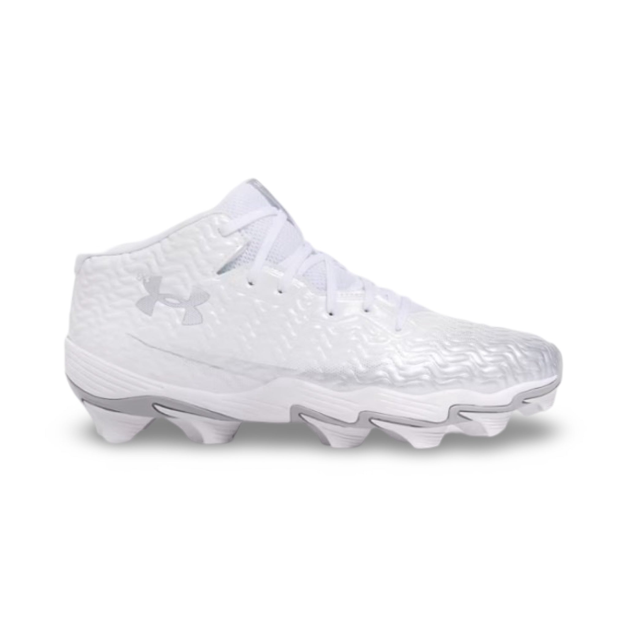 Men's UA Spotlight Hammer Football Cleats - Blanc