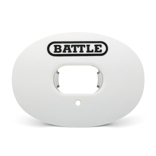 Battle Oxygen Convertible Strap Football Mouthguard - White