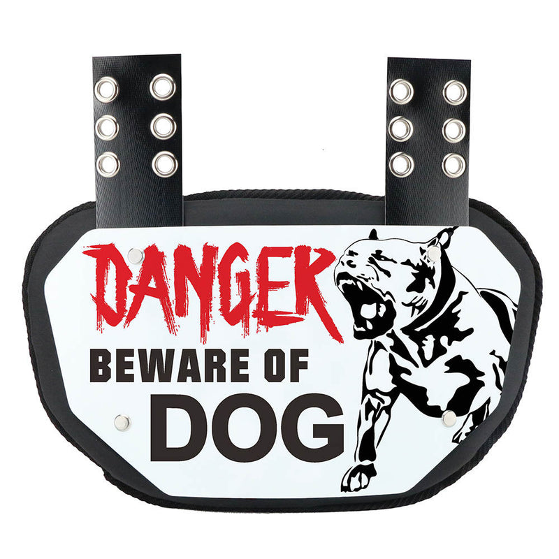 Beware of Dog Football Back Plate/ protège dos pour adulte ou enfant